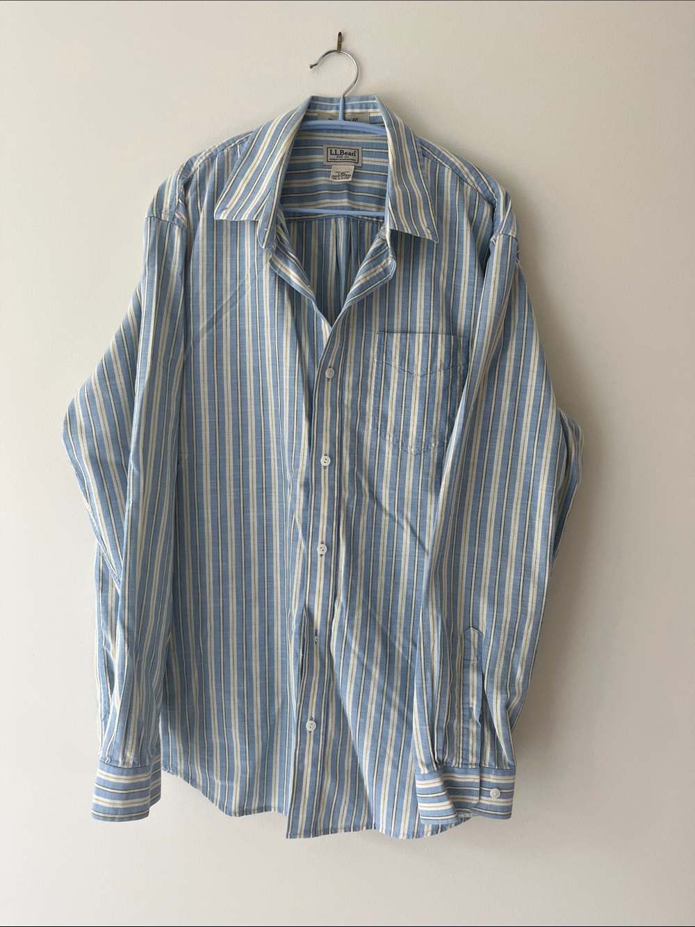 LL Bean Striped Button Down